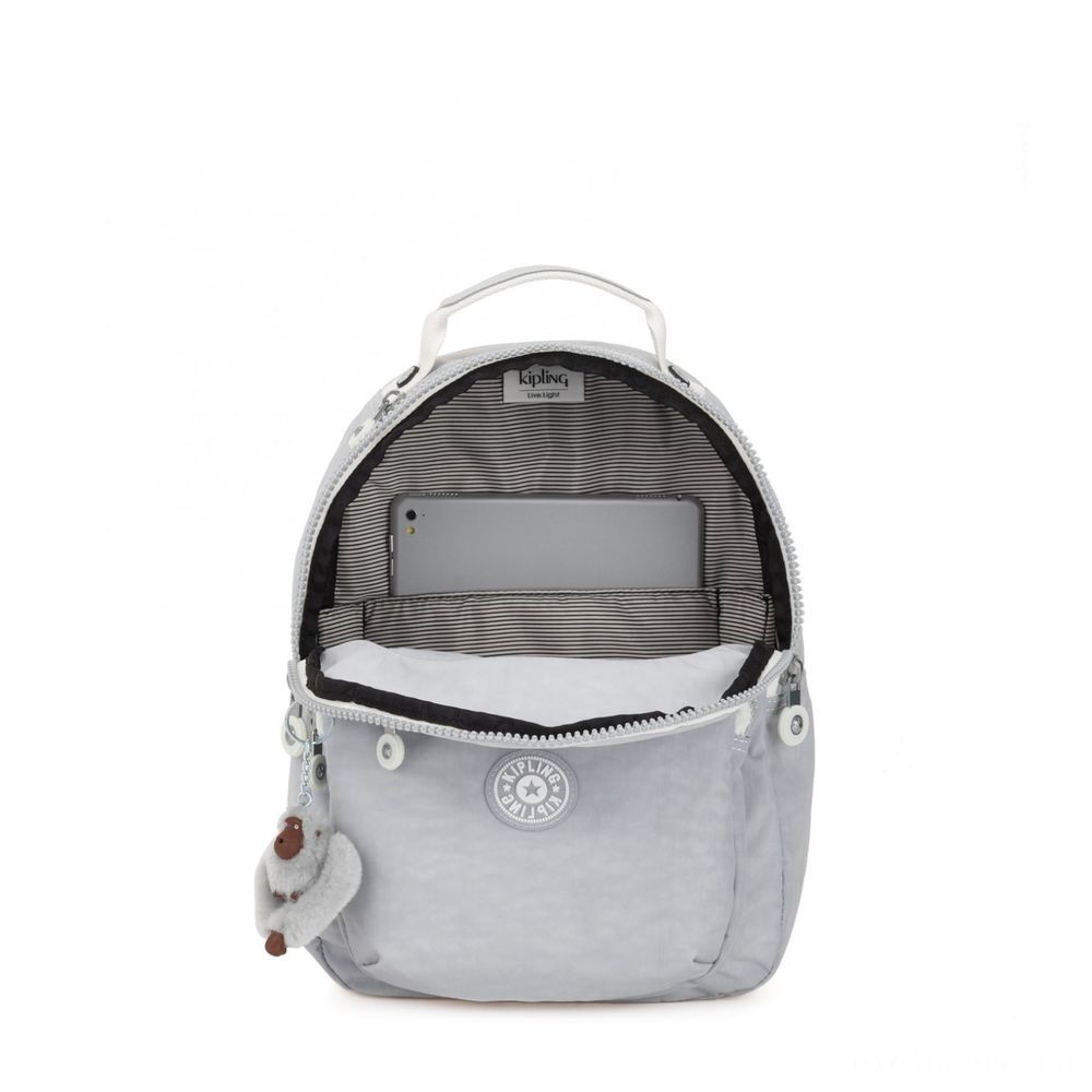 Kipling CLAS SEOUL S Backpack along with Tablet Computer Compartment Energetic Grey Bl.