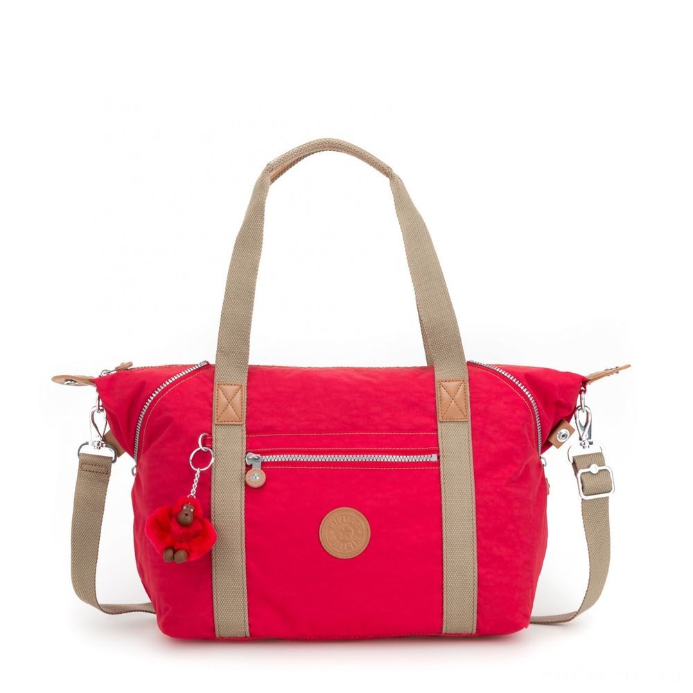 Kipling Craft Handbag True Red C.