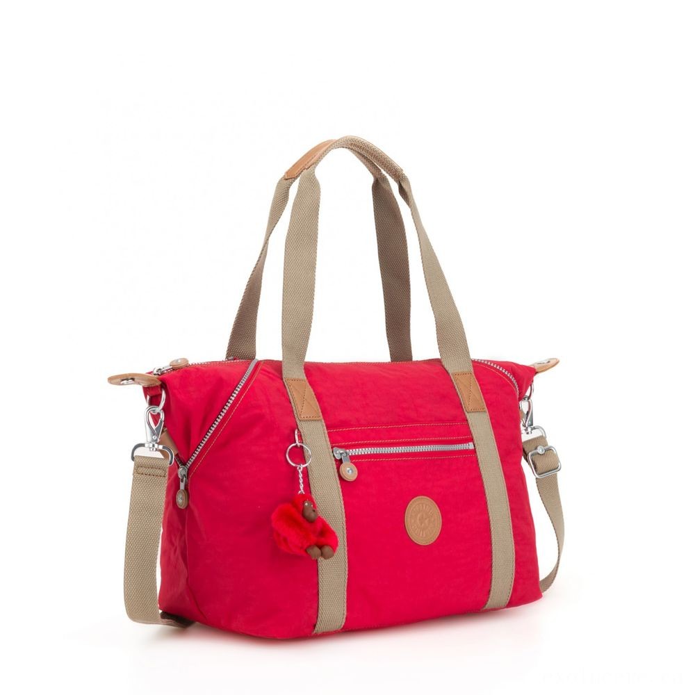 Veterans Day Sale - Kipling Fine Art Ladies Handbag True Reddish C. - Liquidation Luau:£47