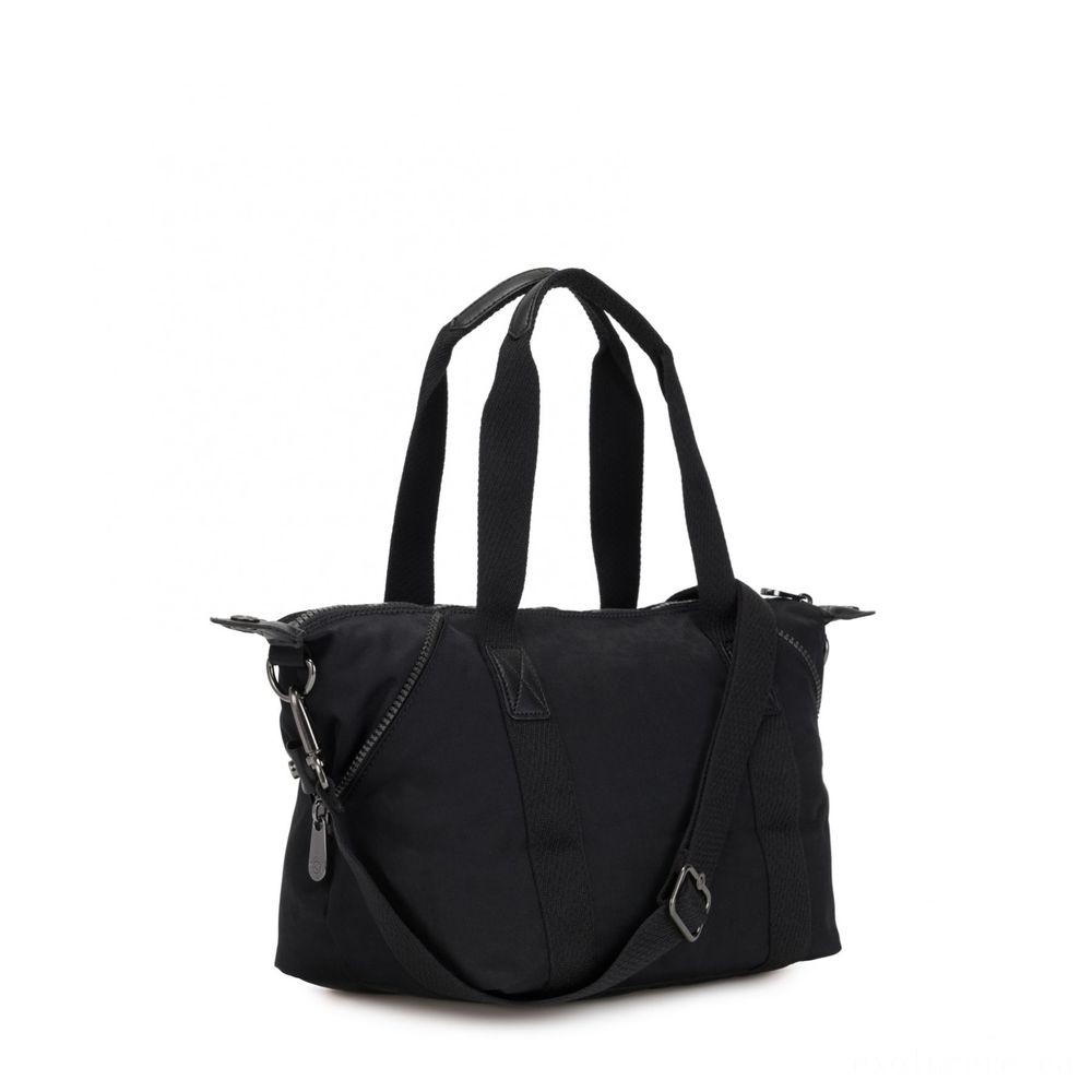 Kipling ART MINI Mini Shoulder Bag with Easily Removed Shoulder Strap Rich Black.