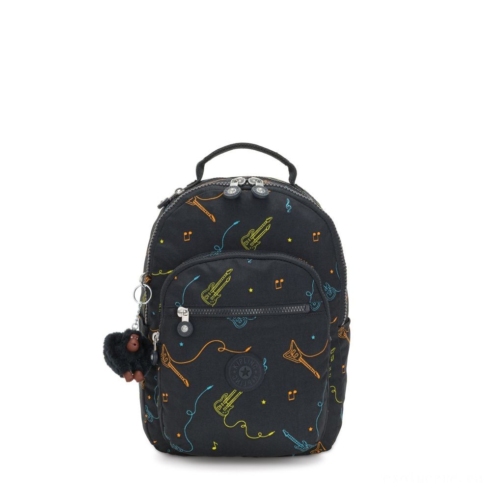 Flea Market Sale - Kipling SEOUL S Small backpack with tablet defense Stone On. - Savings:£38