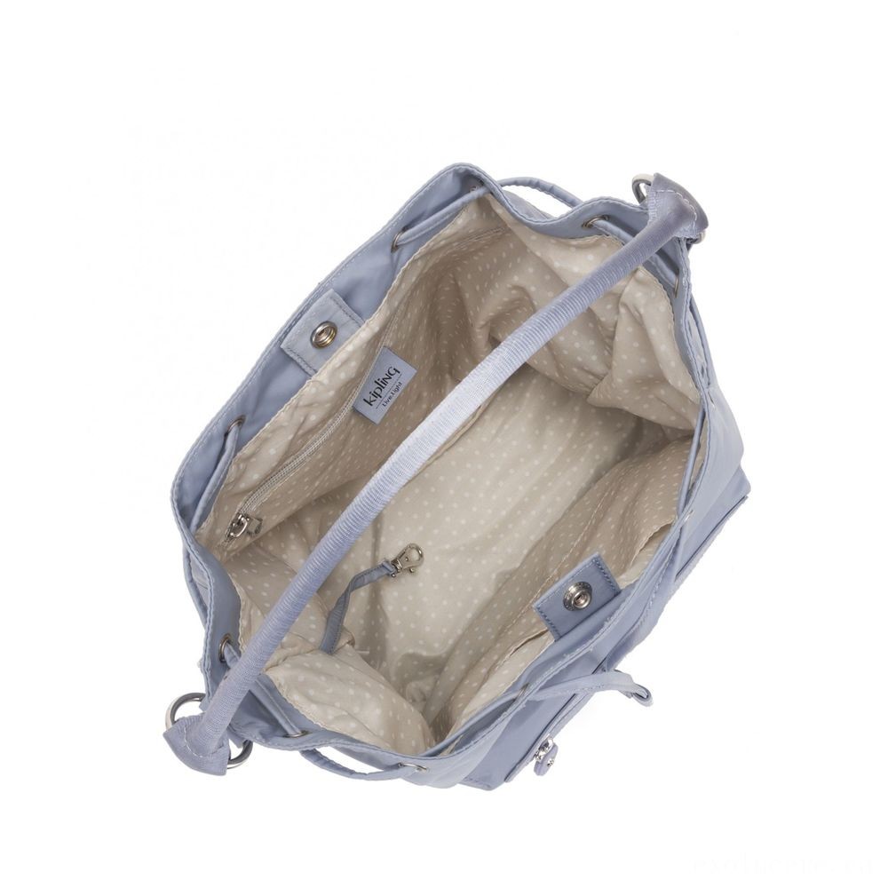 September Labor Day Sale - Kipling VIOLET Medium Backpack convertible to shoulderbag Belgian Blue - Sale-A-Thon:£51