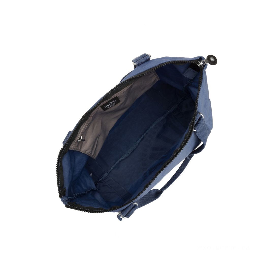 Kipling Precept Sizable Tote Bag along with Shoulder strap Soulfull Blue.