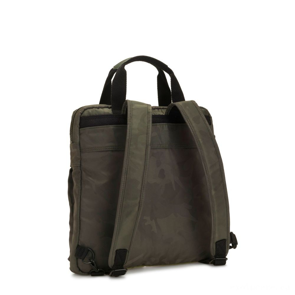Kipling KOMORI S Small 2-in-1 Backpack and Ladies Handbag Silk Camo.