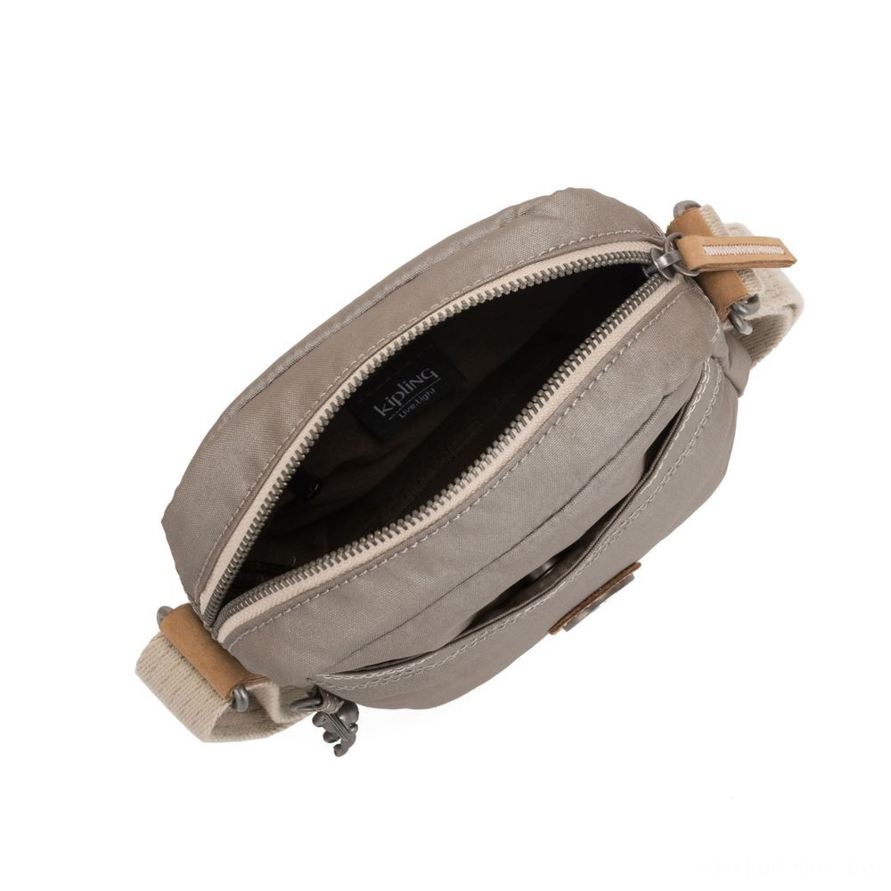 Spring Sale - Kipling HISA Small Crossbody bag with frontal magneic pocket Fungus Steel - Spree:£23[jcbag5872ba]