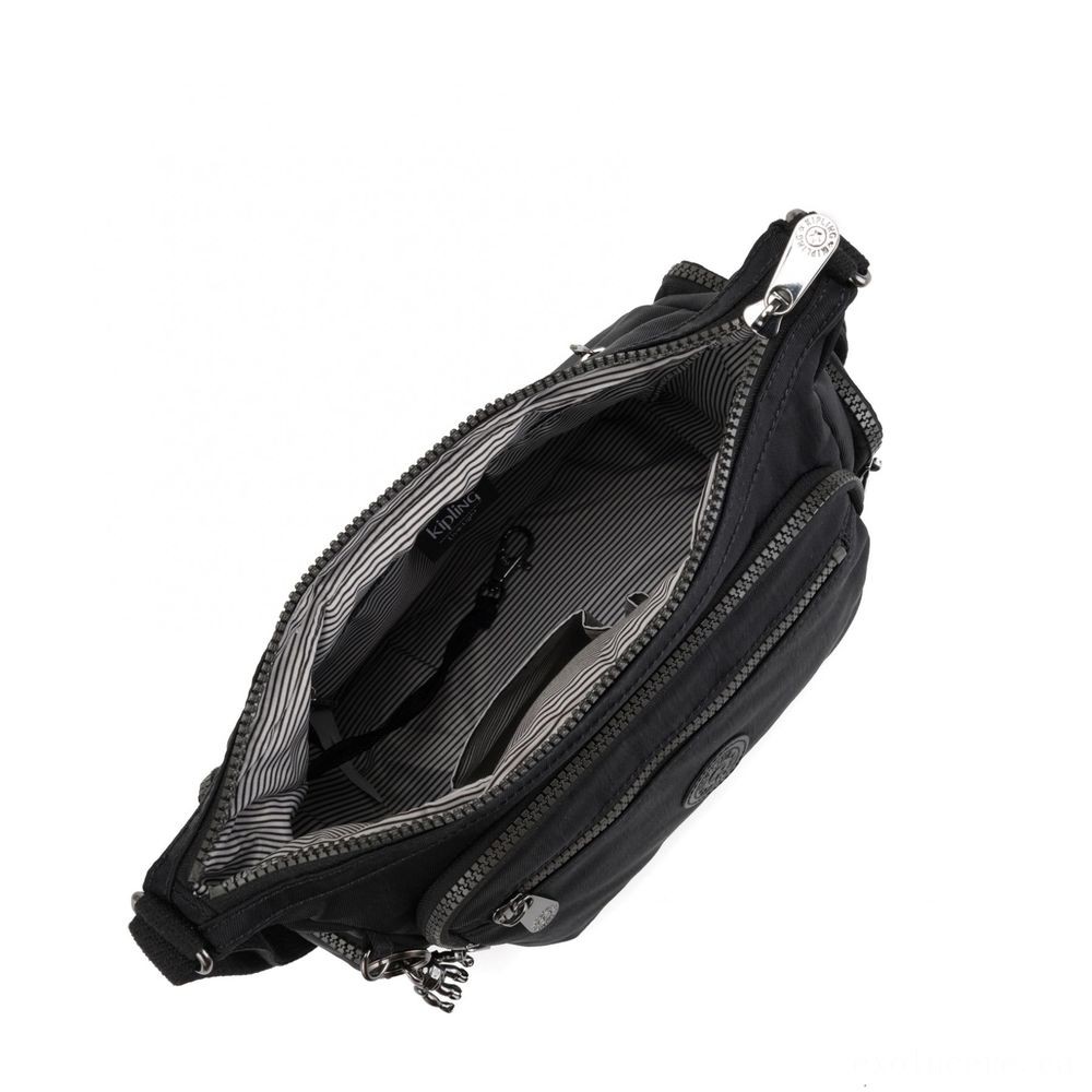 90% Off - Kipling GABBIE S Crossbody Bag with Phone Chamber Rich Black - Spectacular Savings Shindig:£39