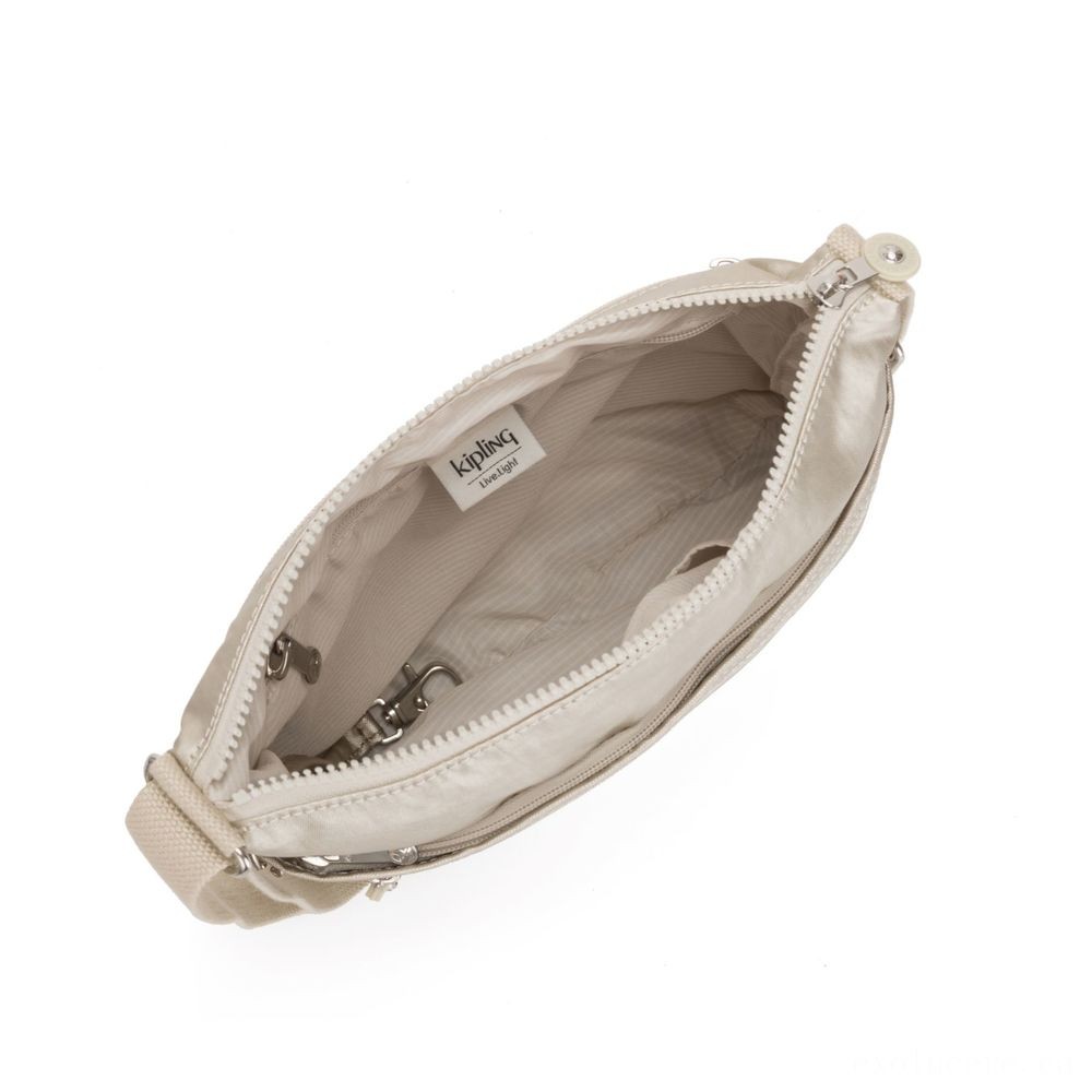 Kipling ARTO Shoulder Bag Around Body System Cloud Metallic