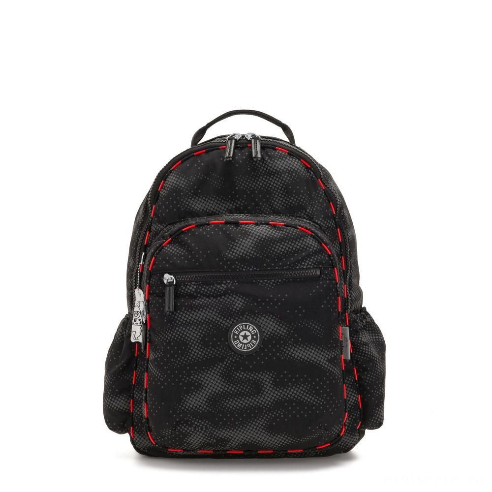 Closeout Sale - Kipling SEOUL GO LIGHTING UP Big backpack with laptop pc defense Camo Fl illumination. - Black Friday Frenzy:£64[chbag5908ar]