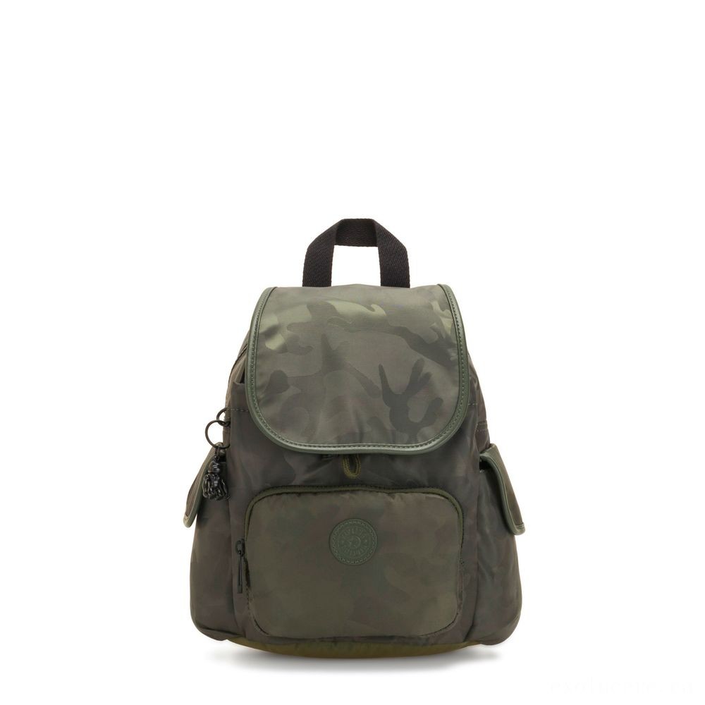 Kipling CITY PACK MINI Metropolitan Area Load Mini Backpack Satin Camouflage.