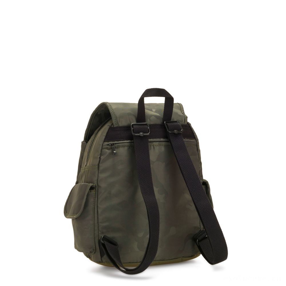 Kipling CITY PACK S Small Backpack Satin Camouflage.