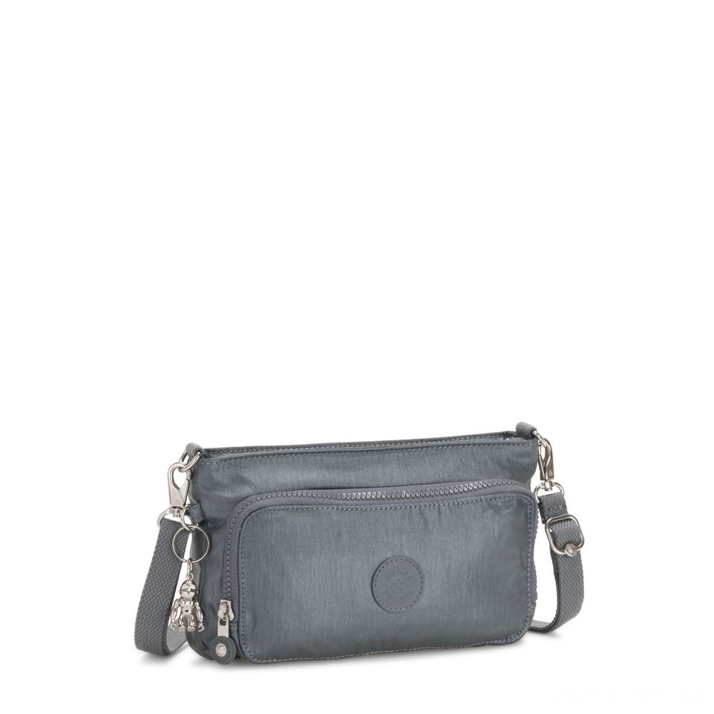 Up to 90% Off - Kipling MYRTE Small 2 in 1 Crossbody and also Bag Steel Grey Metallic. - Cyber Monday Mania:£27[labag5919co]