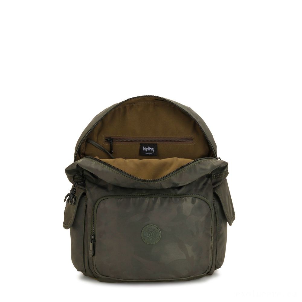 Kipling Metropolitan Area Bundle Tool Backpack Satin Camo.