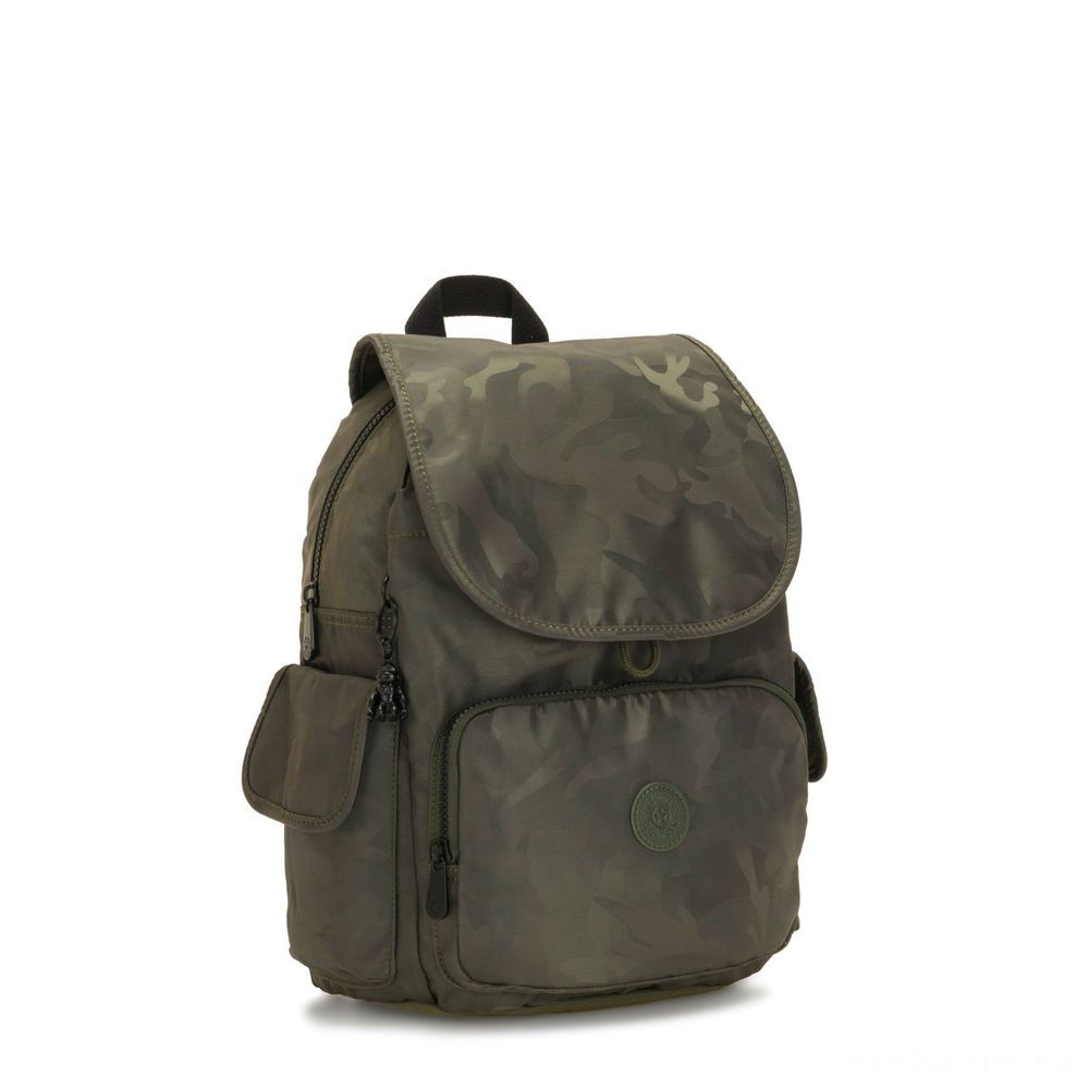 Kipling Area Bundle Medium Backpack Satin Camo.