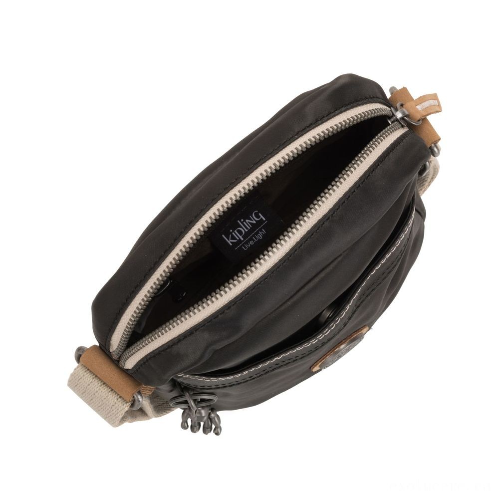 Kipling HISA Small Crossbody bag with main magneic wallet Fragile Black