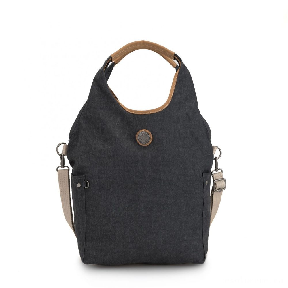 Kipling URBANA Hobo Bag Around Body System Along With Removable Shoulder Band Informal Grey.