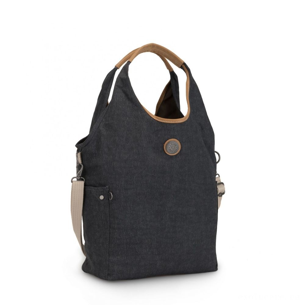 Kipling URBANA Hobo Bag Across Physical Body With Removable Shoulder Strap Casual Grey.