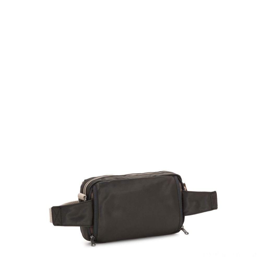 Everything Must Go Sale - Kipling HALIMA 2-in-1 Convertible Crossbody and Bumbag Delicate Black - Steal-A-Thon:£32