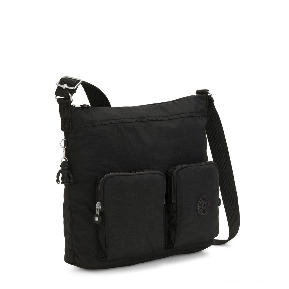 E-commerce Sale - Kipling EIRENE Shoulderbag along with External Front End Wallets Worthy Black Female Strap - Mid-Season:£49[nebag6007ca]