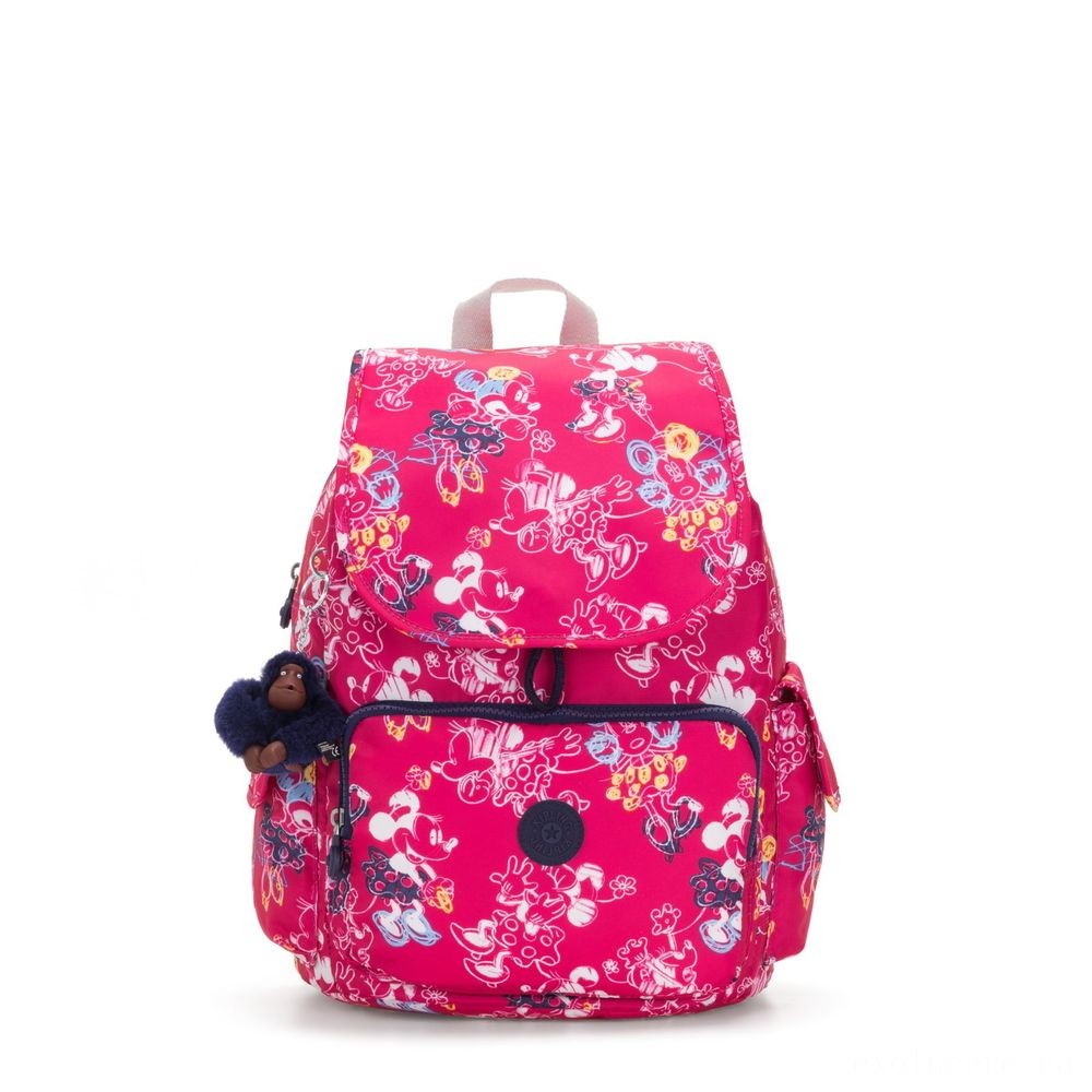 Kipling D CITYPACK Medium Backpack Doodle Pink.