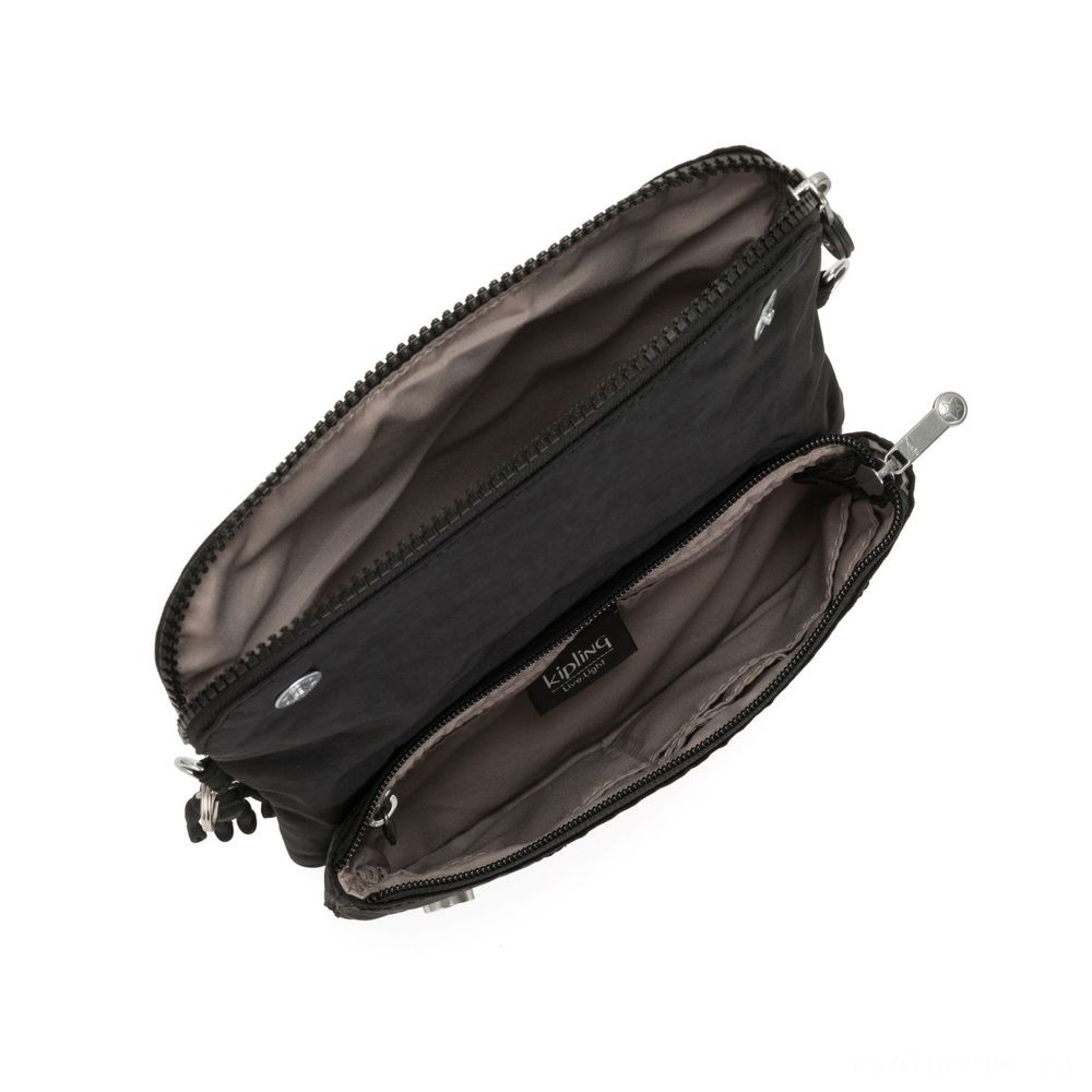 Lowest Price Guaranteed - Kipling IBRI Channel 2 in 1 Crossbody as well as Bag Correct Black Femme Band - Steal-A-Thon:£32