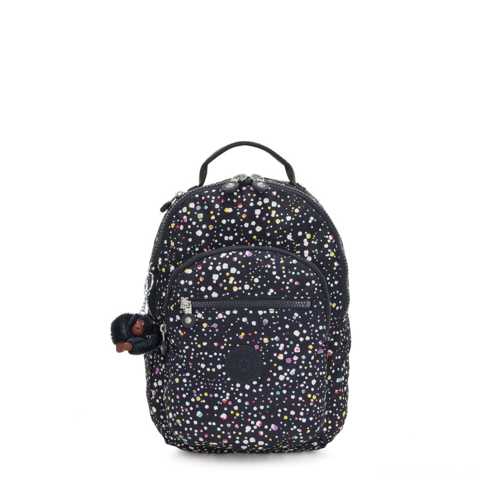 Kipling SEOUL S Small backpack along with tablet protection Pleased Dot Print.