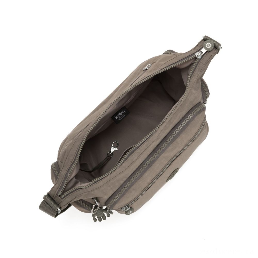 Click and Collect Sale - Kipling GABBIE Tool Shoulder Bag Seagrass - Steal:£43[libag6046nk]