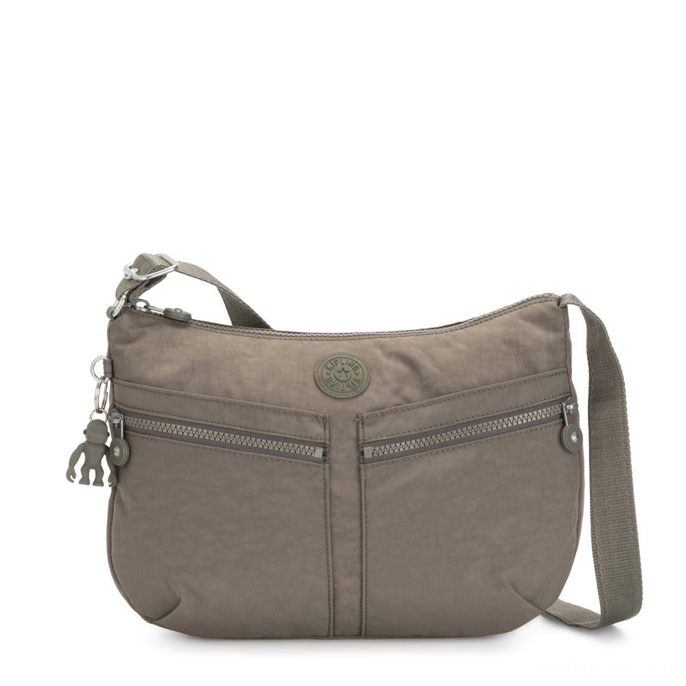 Summer Sale - Kipling IZELLAH Medium Throughout Physical Body Shoulder Bag Seagrass - Friends and Family Sale-A-Thon:£38[labag6048ma]
