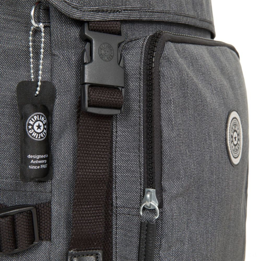 Kipling YANTIS REFLECTIVE Sizable knapsack along with reflective textile and laptop security Reflective Peppery.