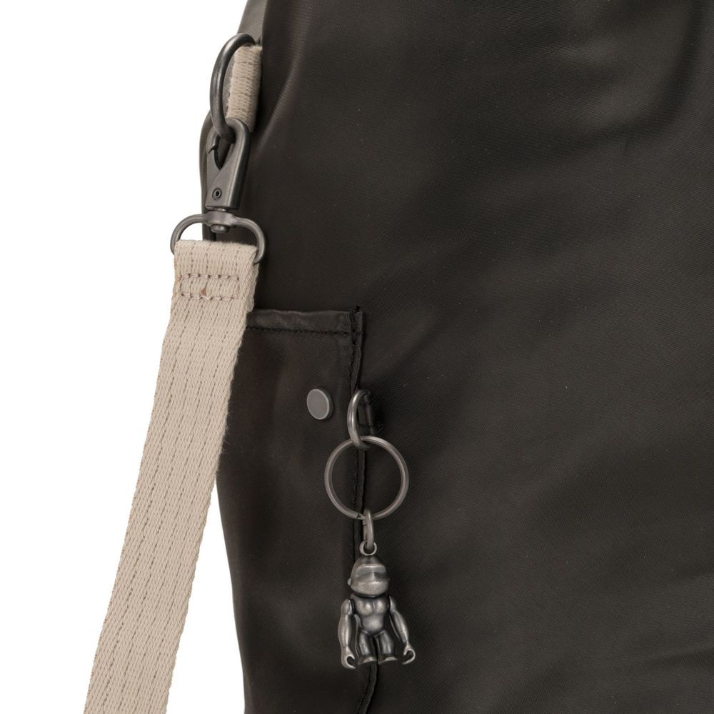 Kipling URBANA Hobo Bag Throughout Body Along With Completely Removable Shoulder Band Delicate Black