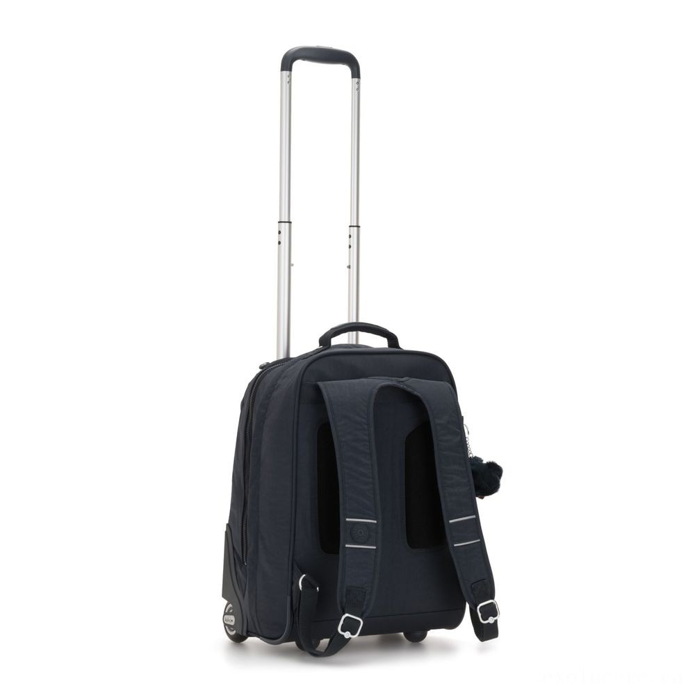 April Showers Sale - Kipling SOOBIN lighting Sizable rolled backpack with laptop security Real Navy. - Internet Inventory Blowout:£82