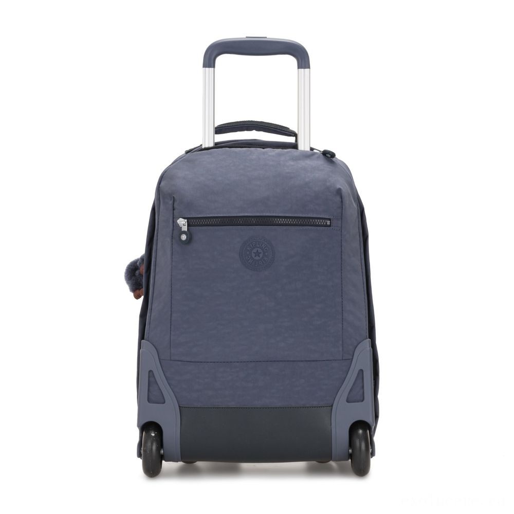 Kipling SOOBIN illumination Large rolled backpack with notebook protection True Denims.