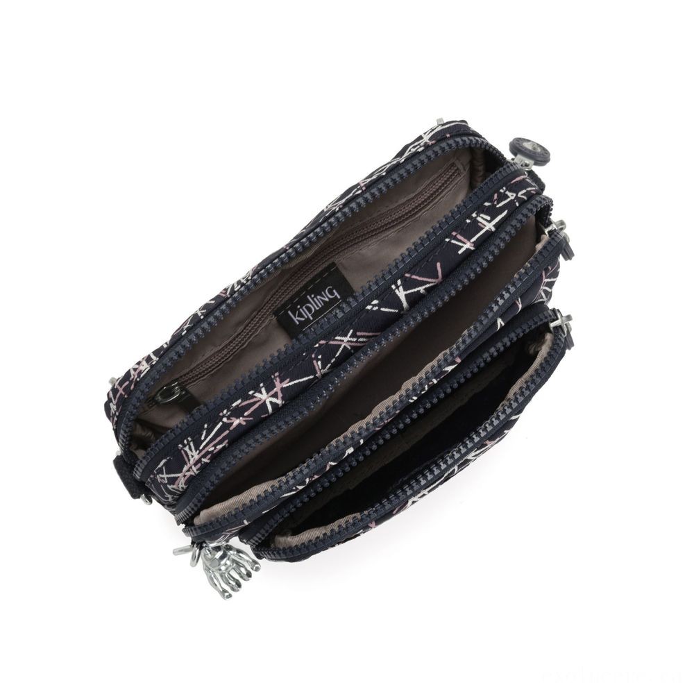 End of Season Sale - Kipling MULTIPLE Convertible midsection bag Naval force Stick Print. - Thrifty Thursday Throwdown:£32
