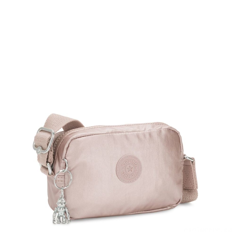 Kipling SOUTA Small Crossbody along with Changeable Shoulder Strap Metallic Flower Gifting.