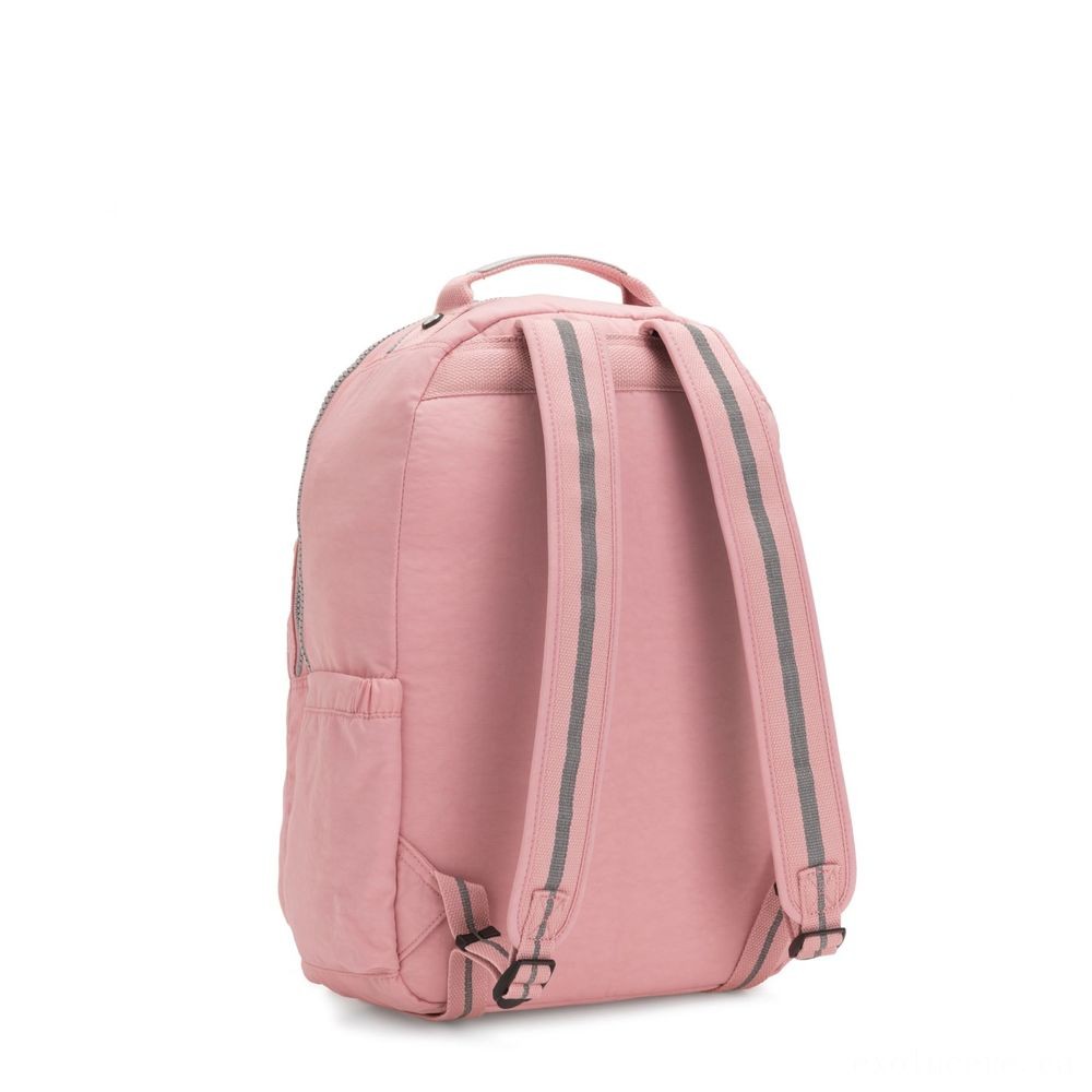 Kipling SEOUL Huge Backpack along with Laptop Pc Security Bridal Rose.