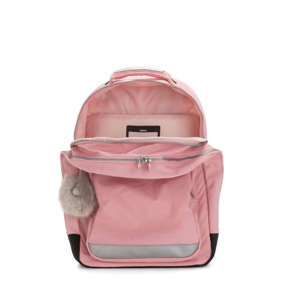 Kipling training class space Large bag along with notebook security Bridal Rose.