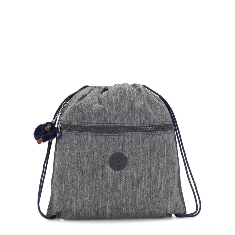 Can't Beat Our - Kipling SUPERTABOO Tool Drawstring Bag Ash Jeans Bl. - Hot Buy Happening:£13