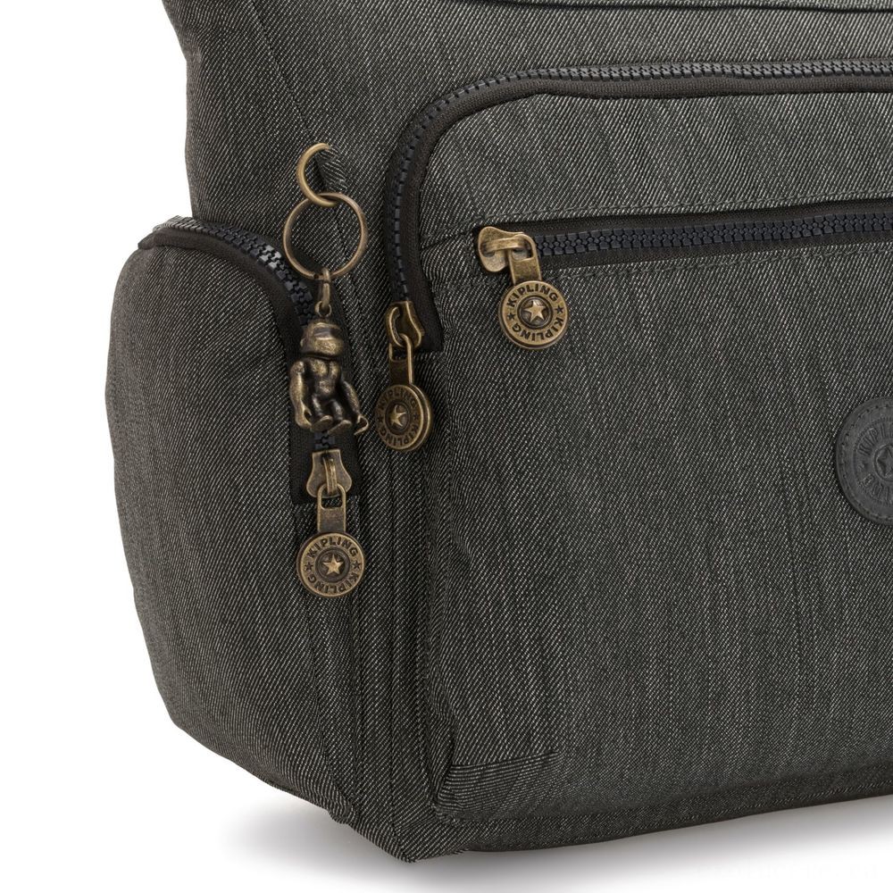 Kipling GABBIE Tool Shoulder Bag Black Indigo