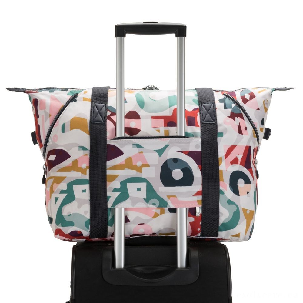 Price Reduction - Kipling Fine Art M Traveling Tote With Cart Sleeve Songs Publish - Spring Sale Spree-Tacular:£38