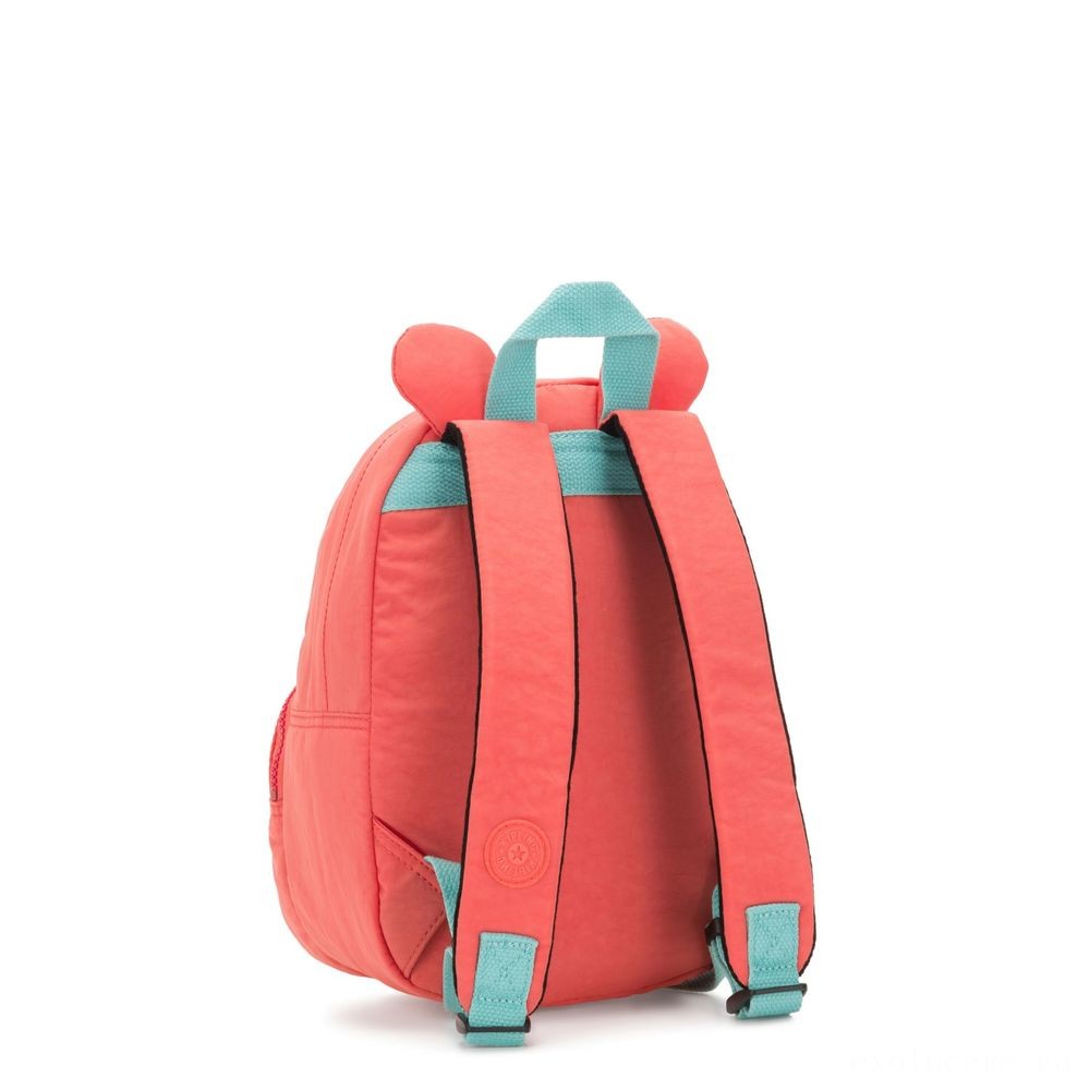 Kipling HIPPO Small hippo little ones backpack Peachy Pink C.