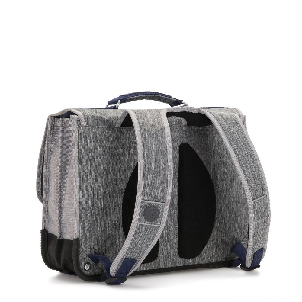 Kipling PREPPY Tool Schoolbag Consisting Of Fluro Rain Cover Ash Jeans Bl.