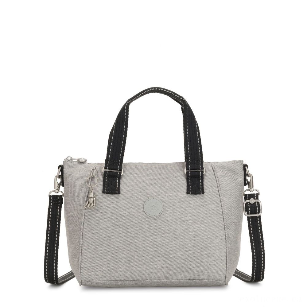 Kipling AMIEL Medium Ladies Handbag Chalk Grey
