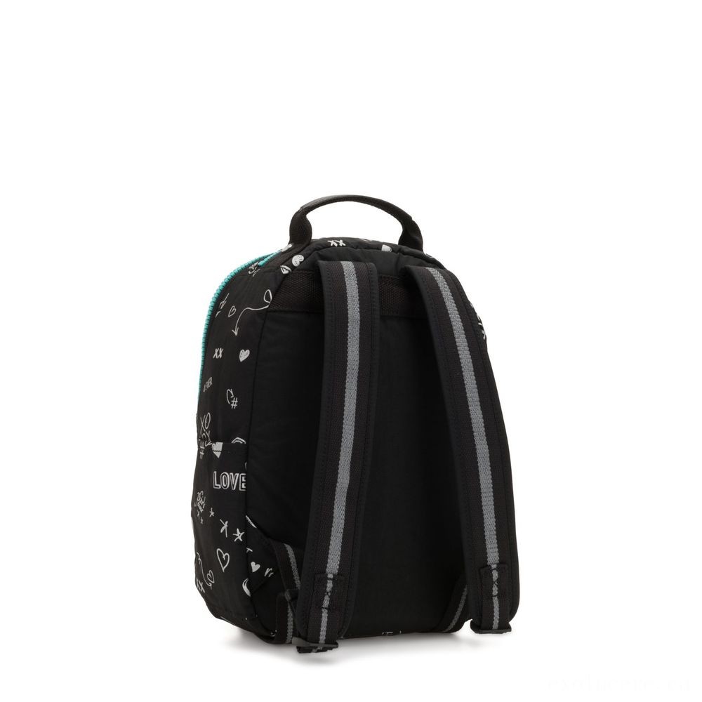 March Madness Sale - Kipling SEOUL GO S Small Backpack Female Doodle. - Mid-Season Mixer:£44[nebag6174ca]