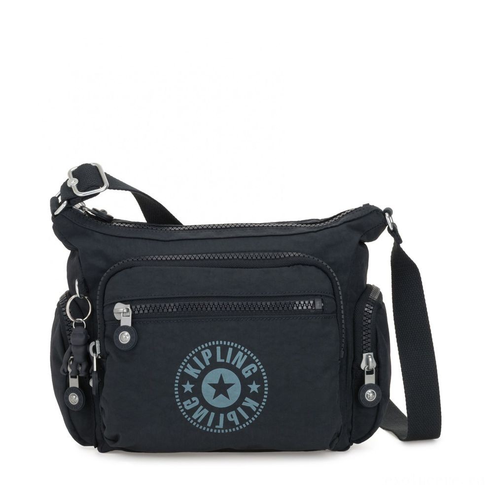 Super Sale - Kipling GABBIE S Crossbody Bag with Phone Area Lively Naval Force - Virtual Value-Packed Variety Show:£39