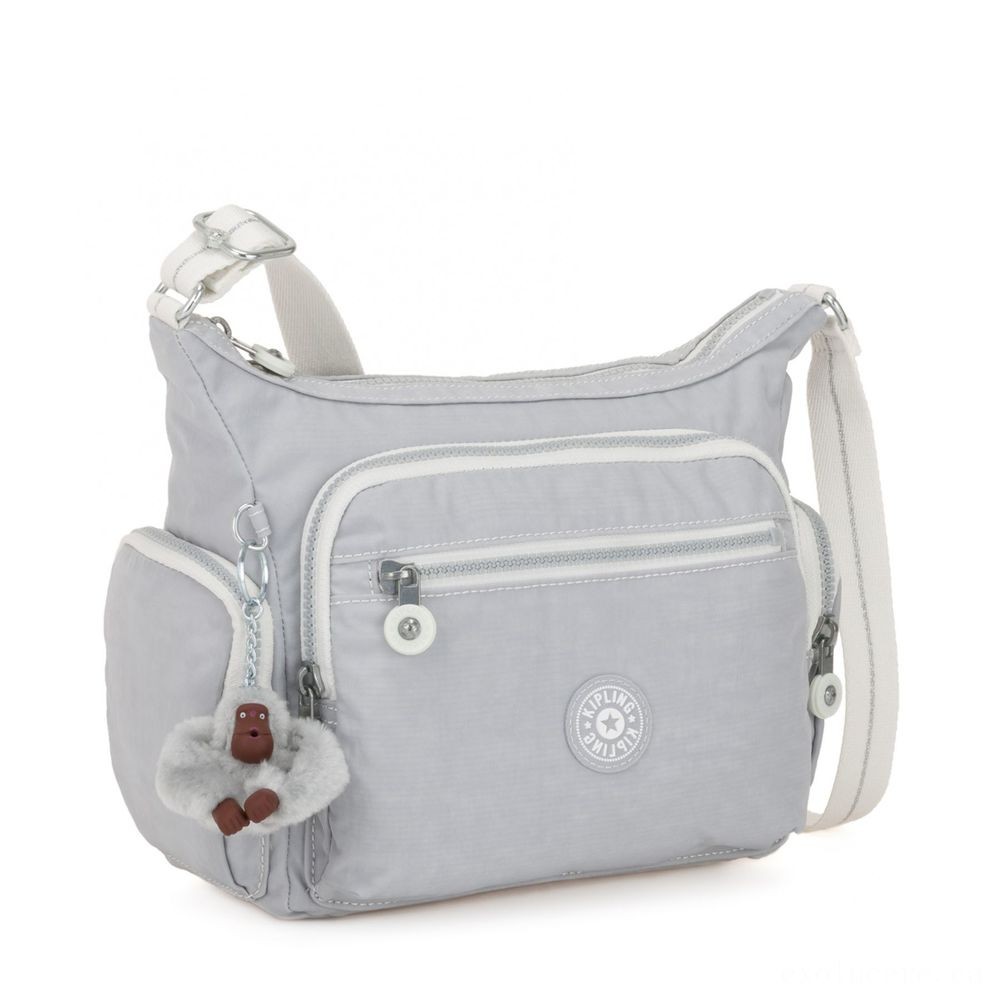 Cyber Week Sale - Kipling GABBIE S Crossbody Bag with Phone Chamber Active Grey Bl - Closeout:£21[cobag6189li]