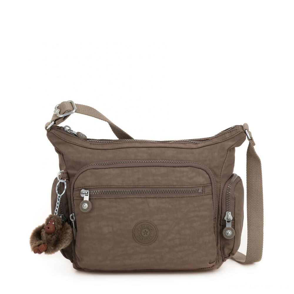Winter Sale - Kipling GABBIE S Crossbody Bag with Phone Chamber True Beige - Surprise Savings Saturday:£43[jcbag6195ba]