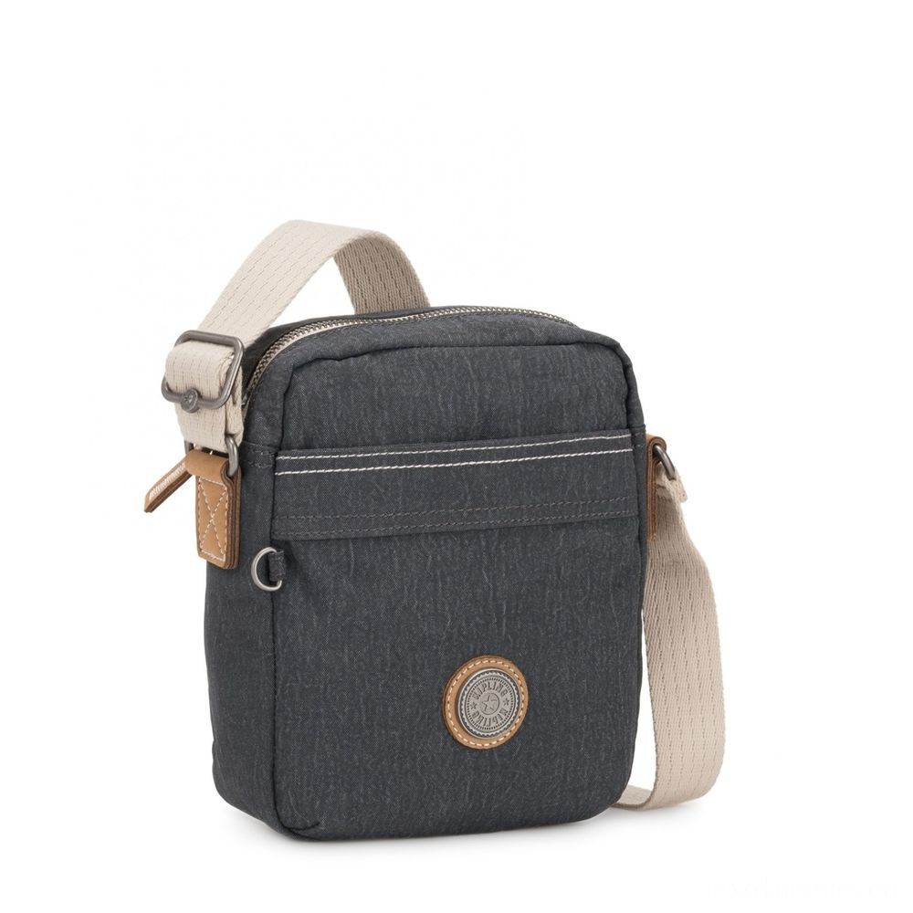 Kipling HISA Small Crossbody bag with frontal magneic wallet Laid-back Grey