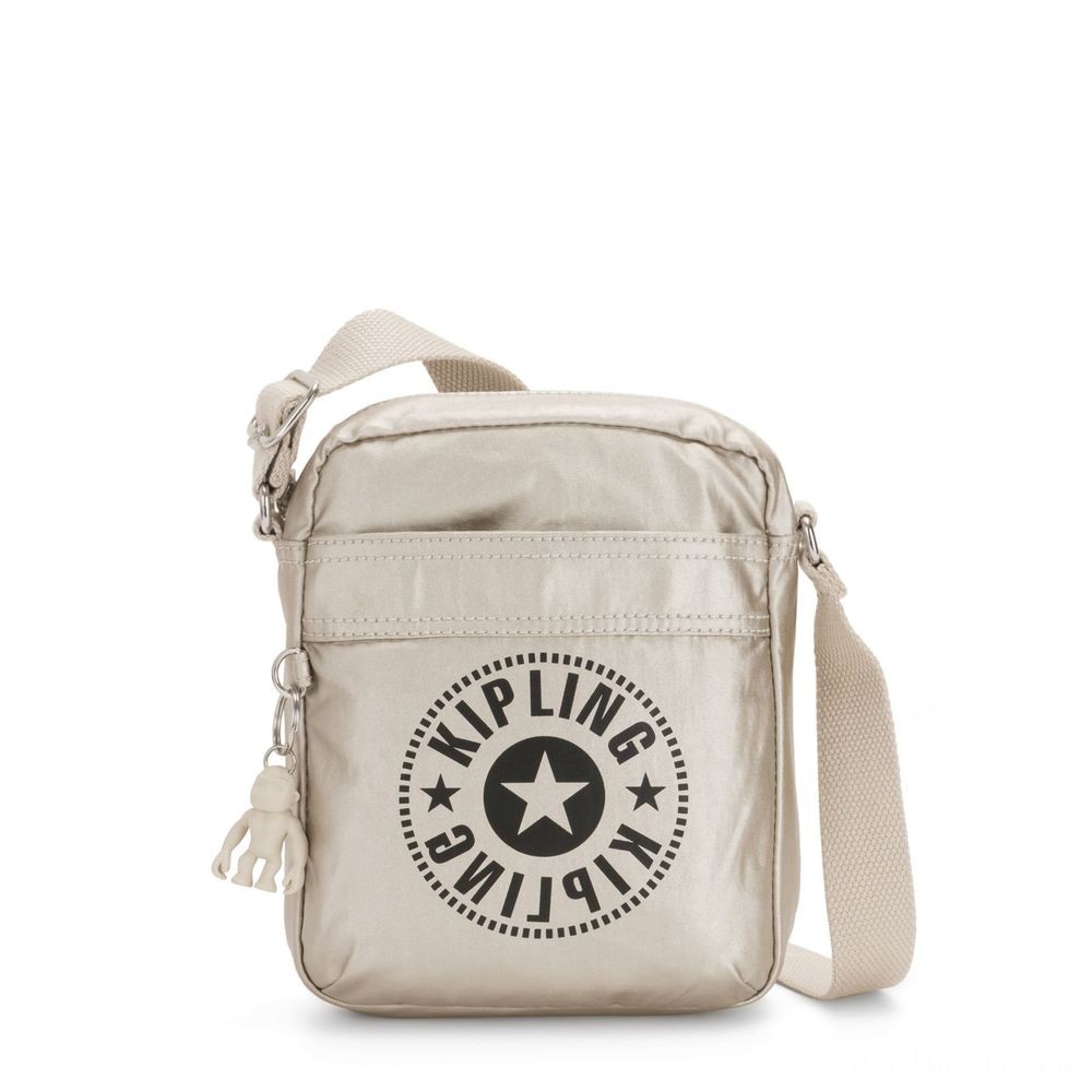 Kipling HISA Small Crossbody bag along with front magneic wallet Cloud Metal Combination