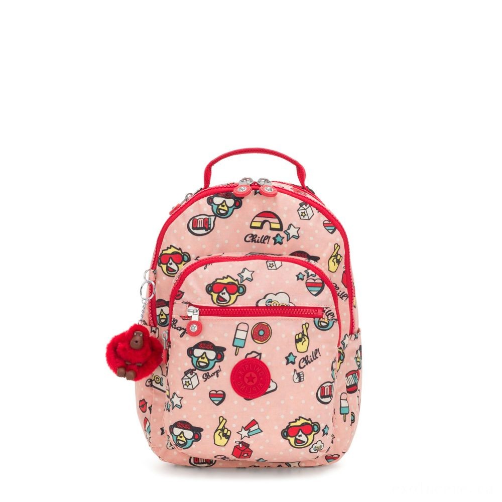 Insider Sale - Kipling SEOUL GO S Small Backpack Ape Play. - Clearance Carnival:£41[nebag6210ca]