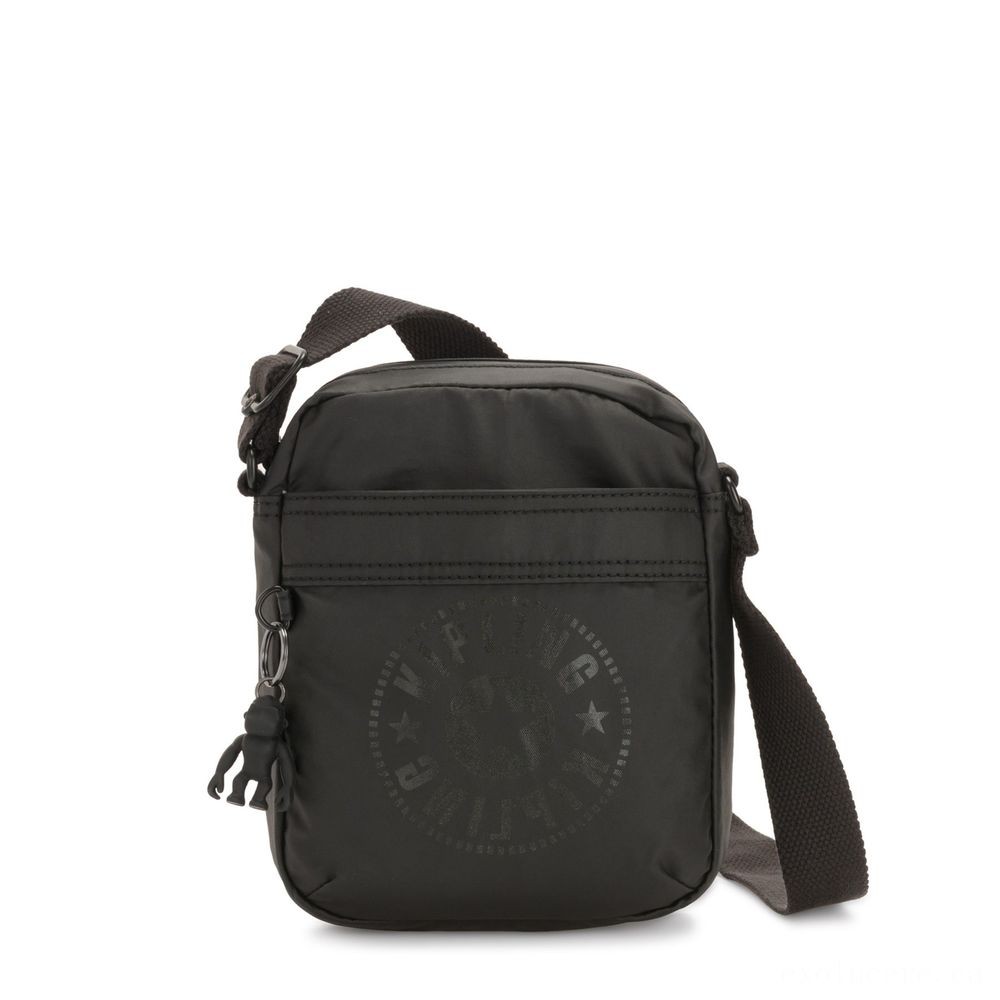 Kipling HISA Small Crossbody bag with front magneic wallet Raw Black
