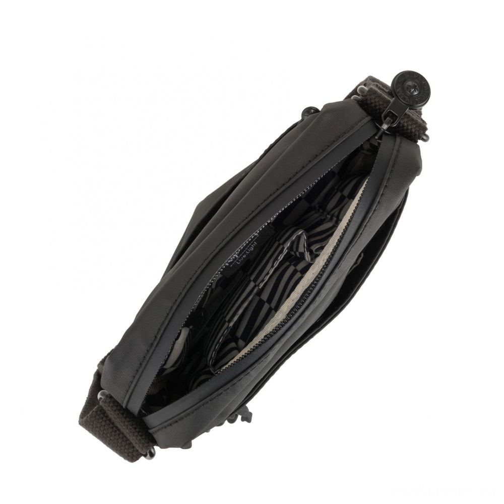 Kipling HISA Small Crossbody bag with main magneic wallet Raw Black